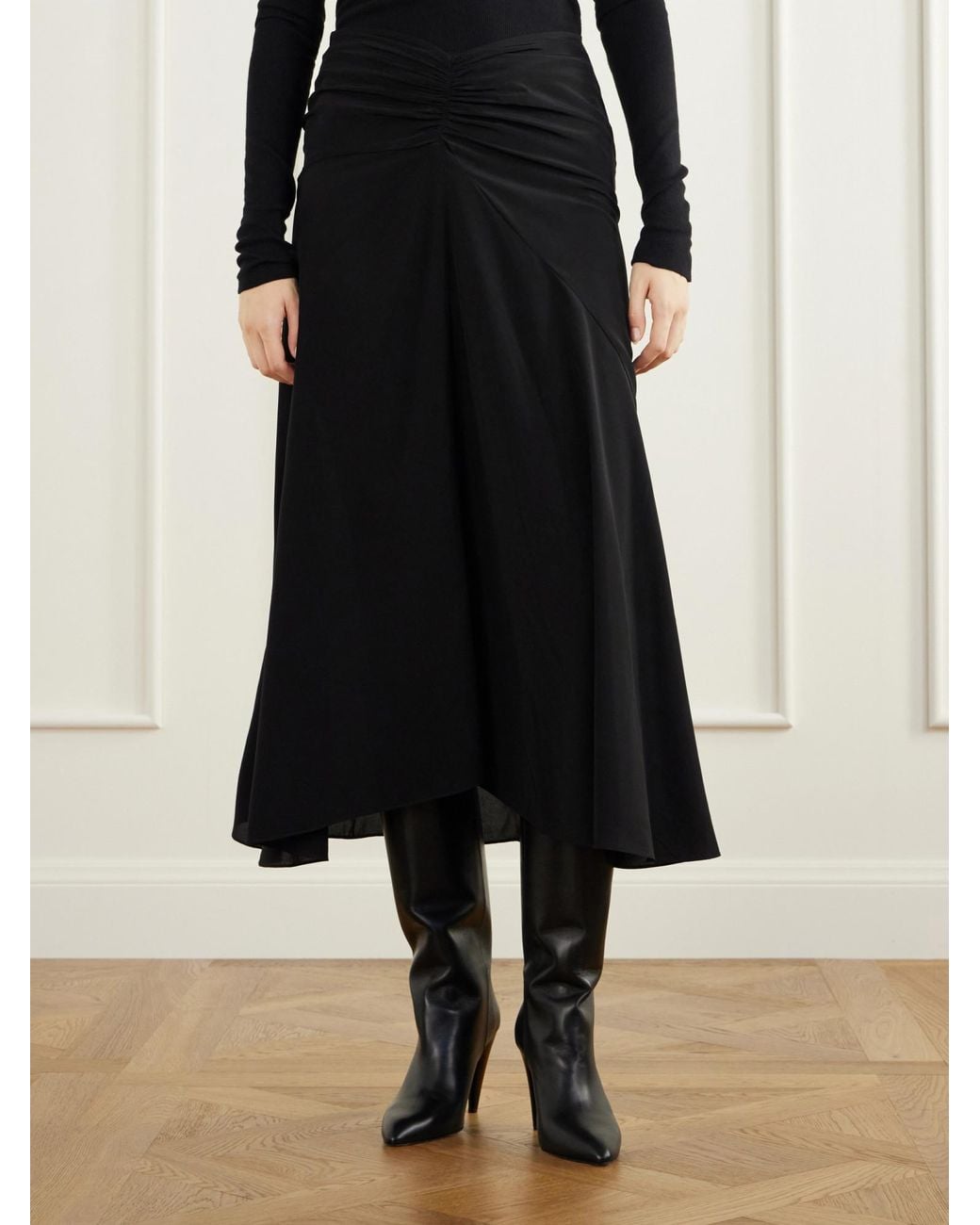 Isabel Marant Black Pleated Skirt