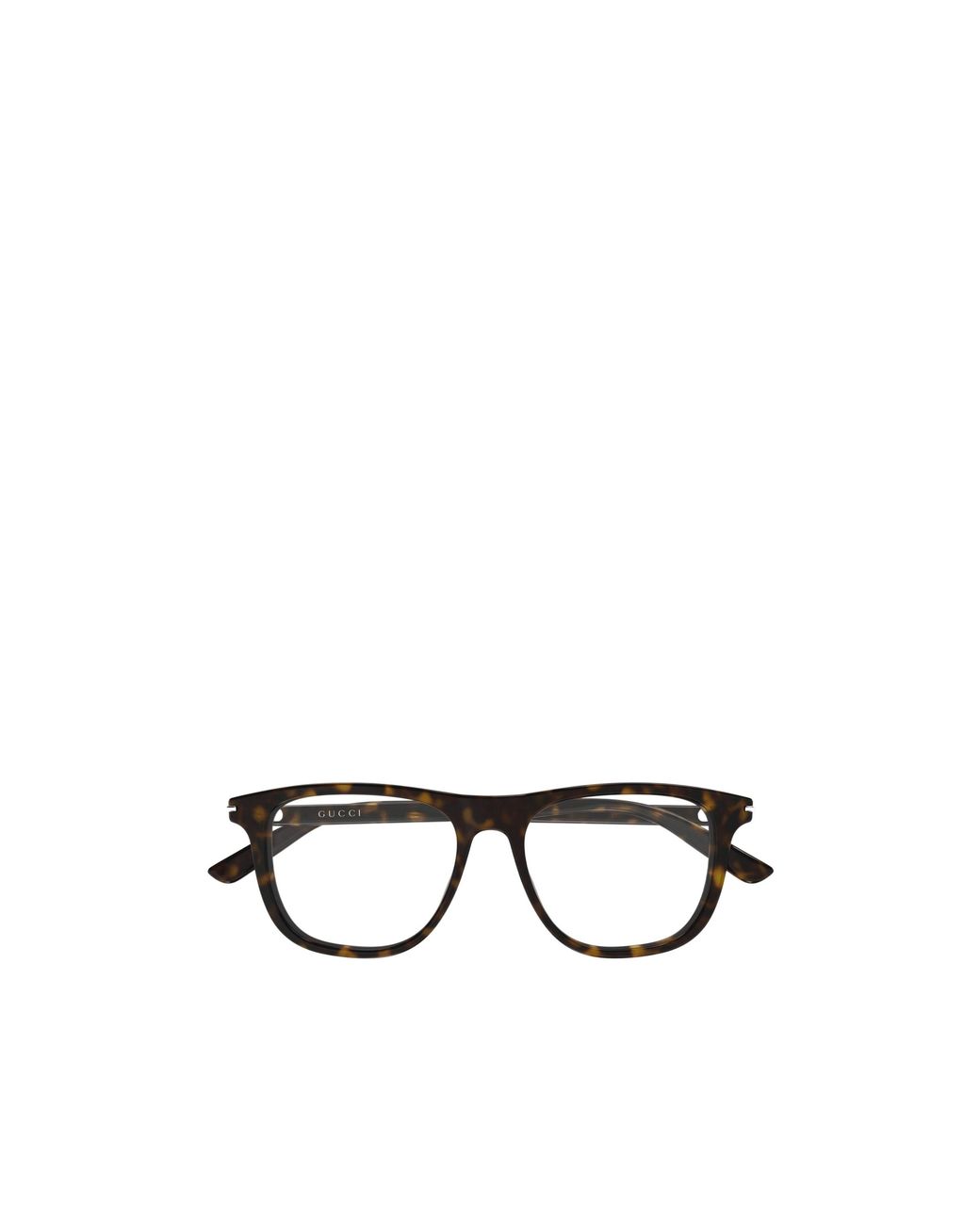 Gucci White Eyewear Square Frame Glasses for men