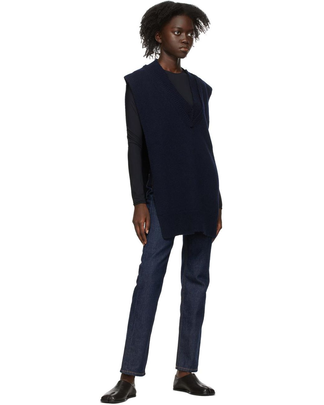 Maison Margiela Black Long-Sleeved Jersey Bodysuit