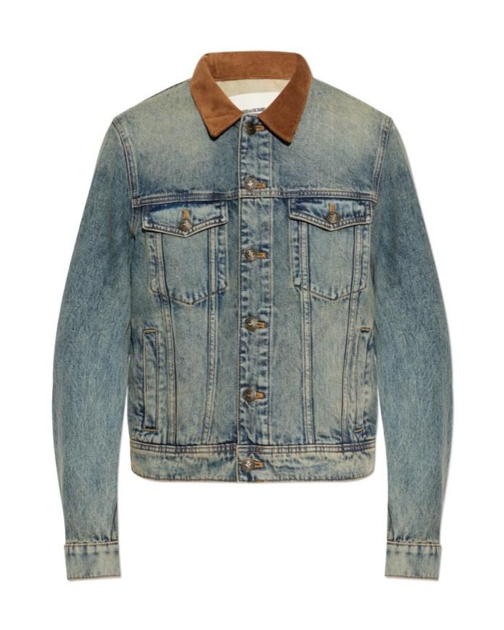 Zadig & Voltaire Blue Bases Denim Jacket for men