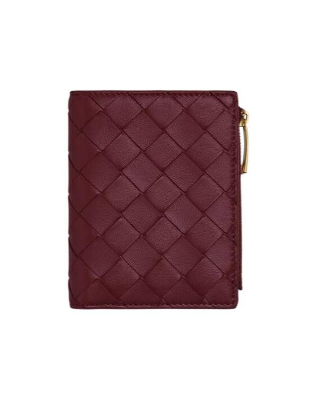 Bottega Veneta Purple Intrecciato Small Bi-Fold Wallet