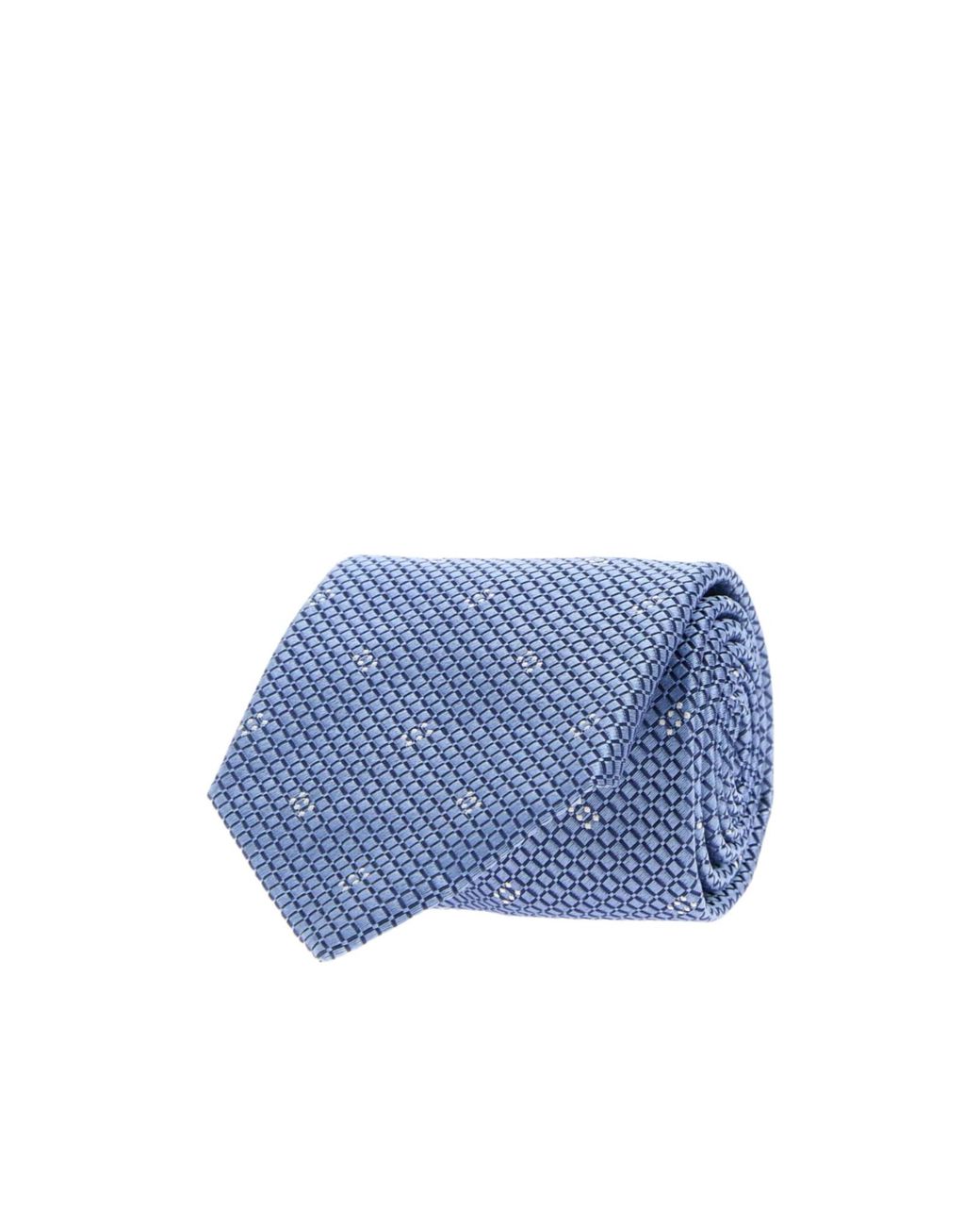 Brioni Blue Micro Motif Tie for men