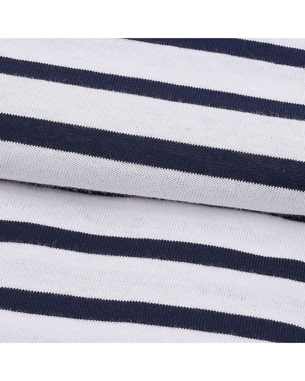 Saint James Blue Guildo Striped Longsleeve Sailor Top for men