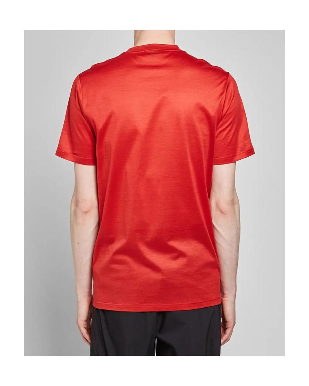 Lanvin Red Logo Details T-Shirt for men