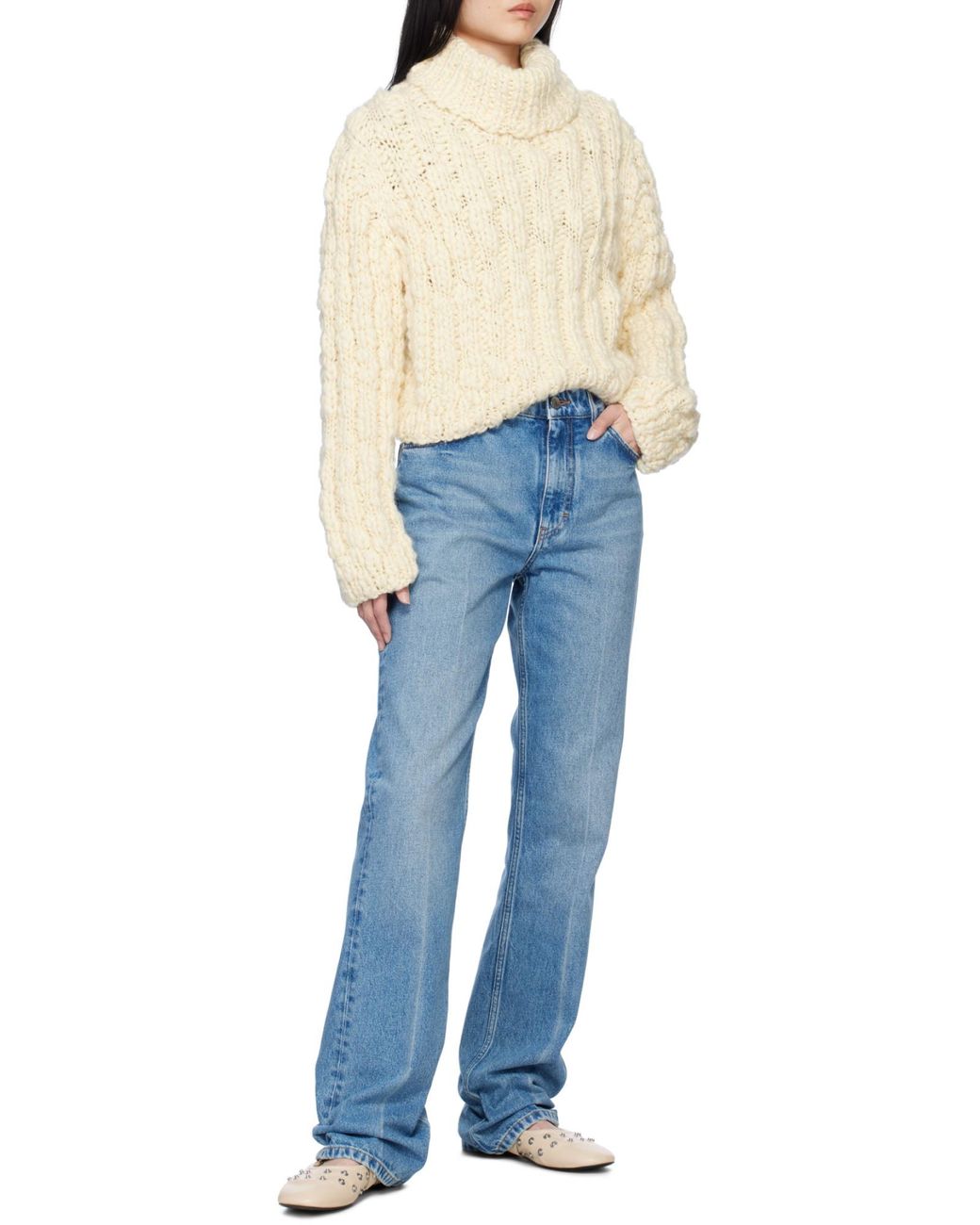 Stella McCartney Blue Logo-Detail Jeans