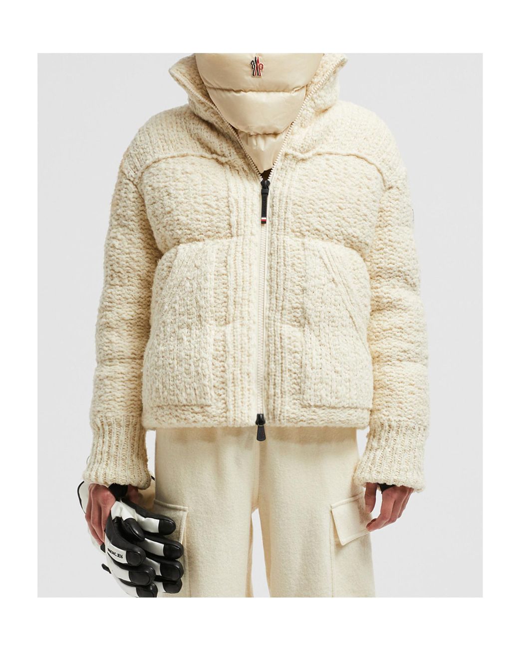 Moncler Natural Grenoble Serfaus Short Down Jacket