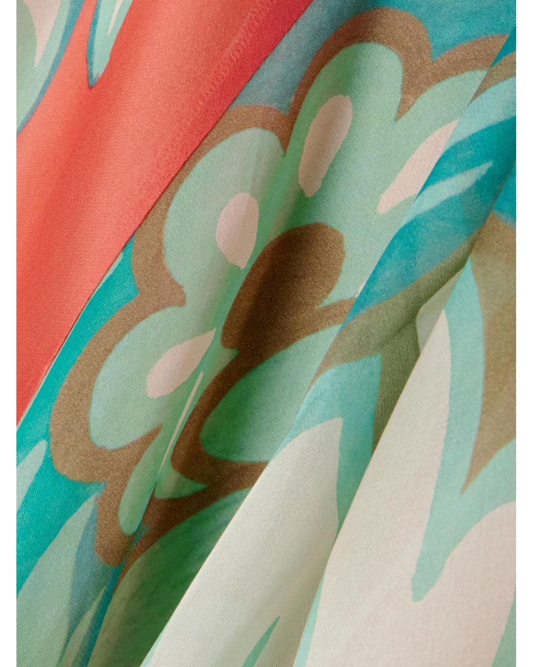 Etro Red Silk-Chiffon Maxi Dress