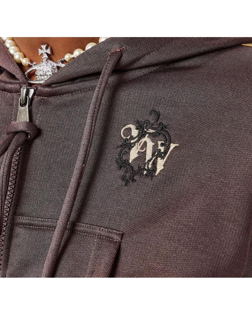 Vivienne Westwood Purple Zip-Up Hoodie