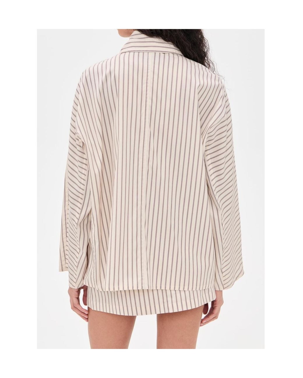 Rag & Bone Natural Long-Sleeved Striped Shirt