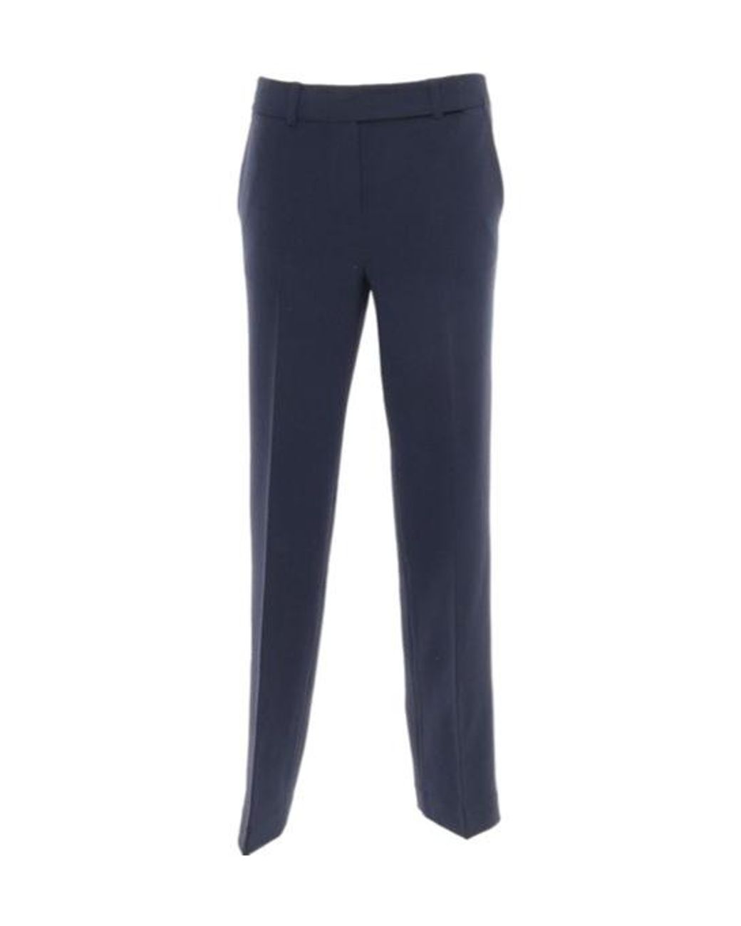 Michael Kors Blue Straight Leg Pleated Pants