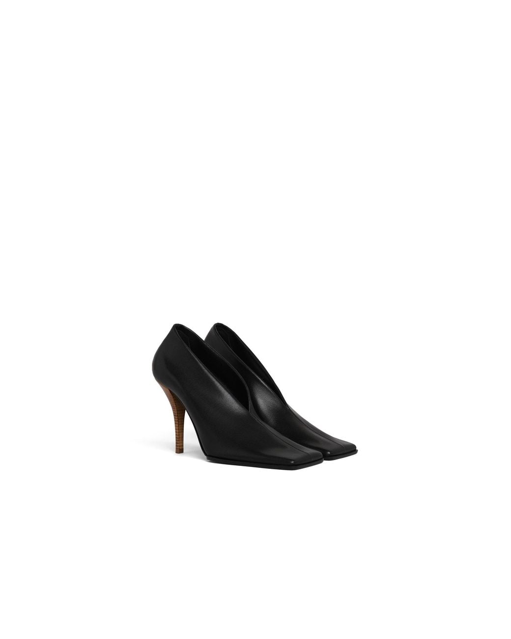 Alaïa Black Alaïa Aubergine Soft Square Pumps