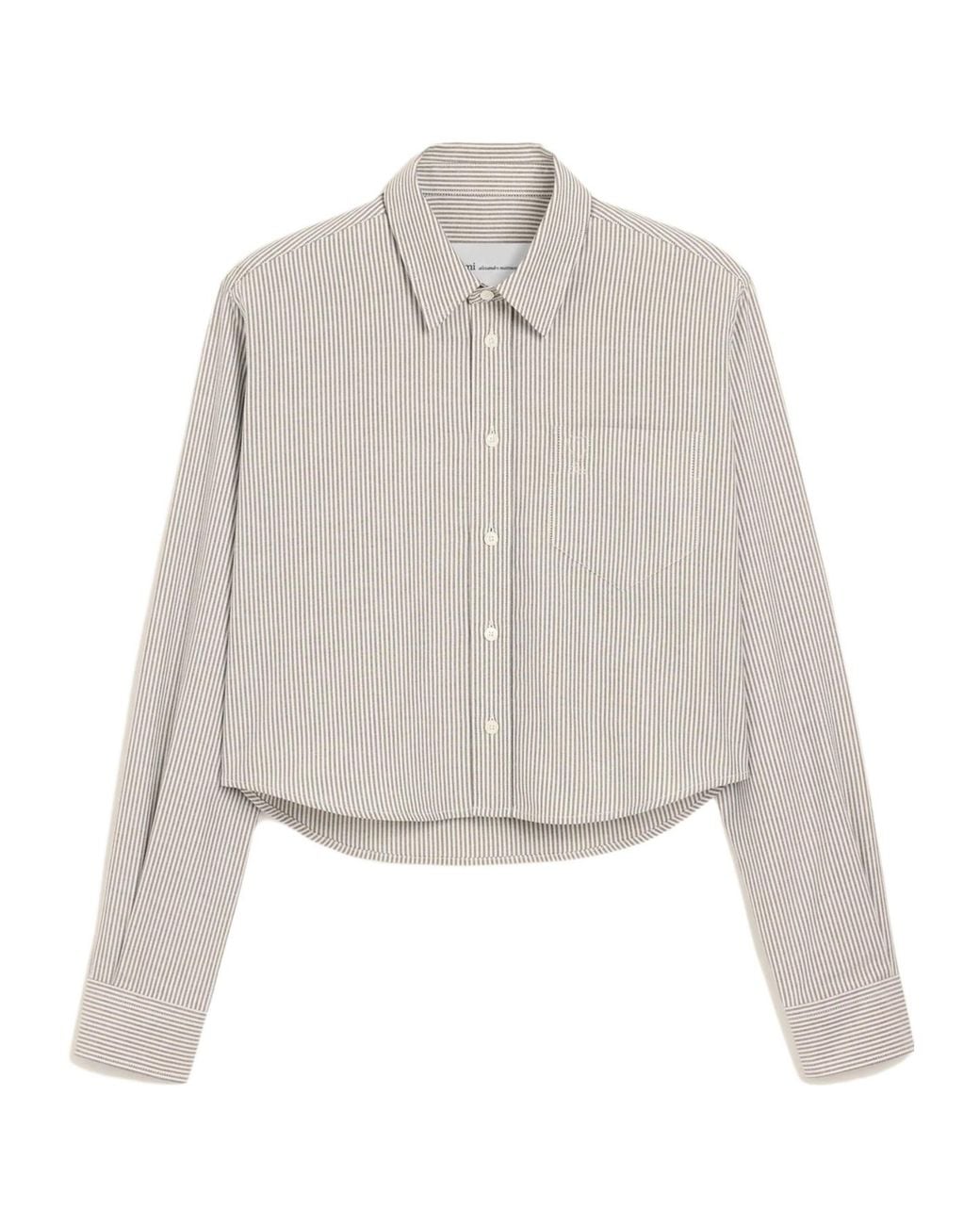 AMI White Long-Sleeved Shirt