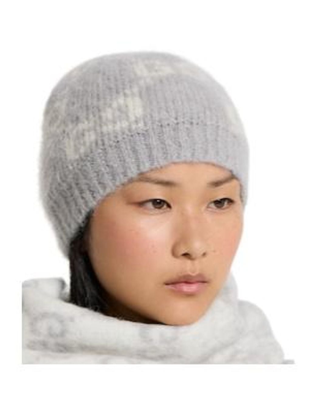 Gucci Gray Gg Alpaca Blend Hat