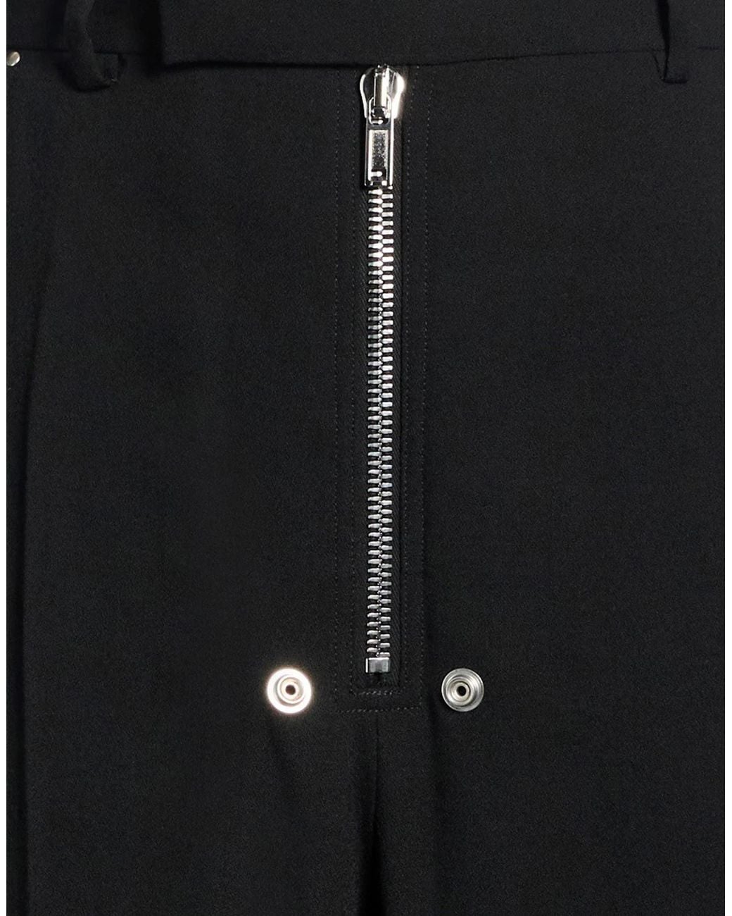 Rick Owens Black Solid-Colored Loose-Fitting Pants