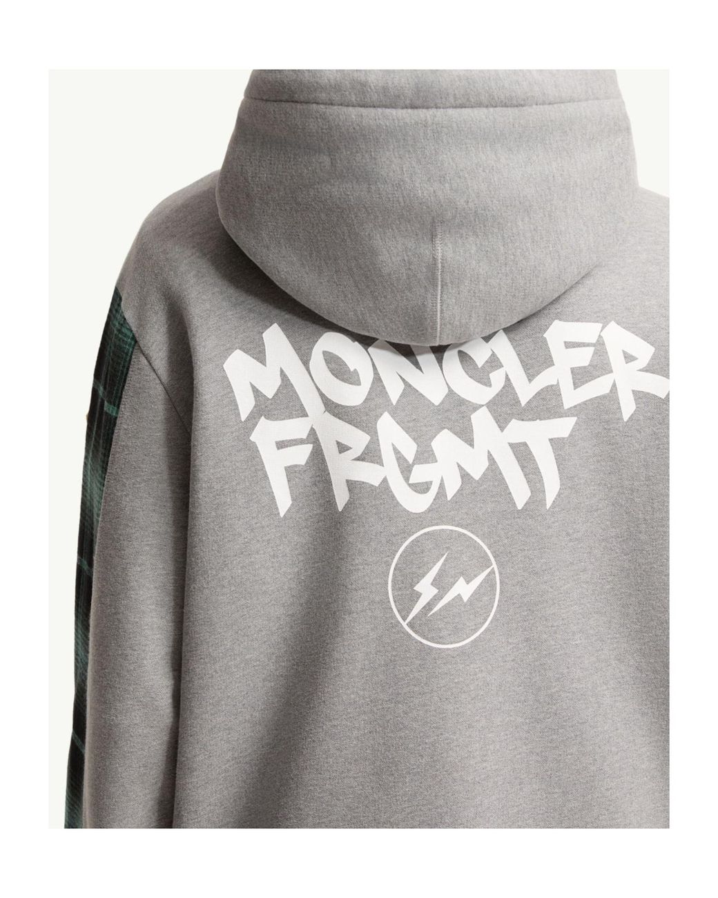 Moncler Gray X Fragment Zip-Up Hoodie for men