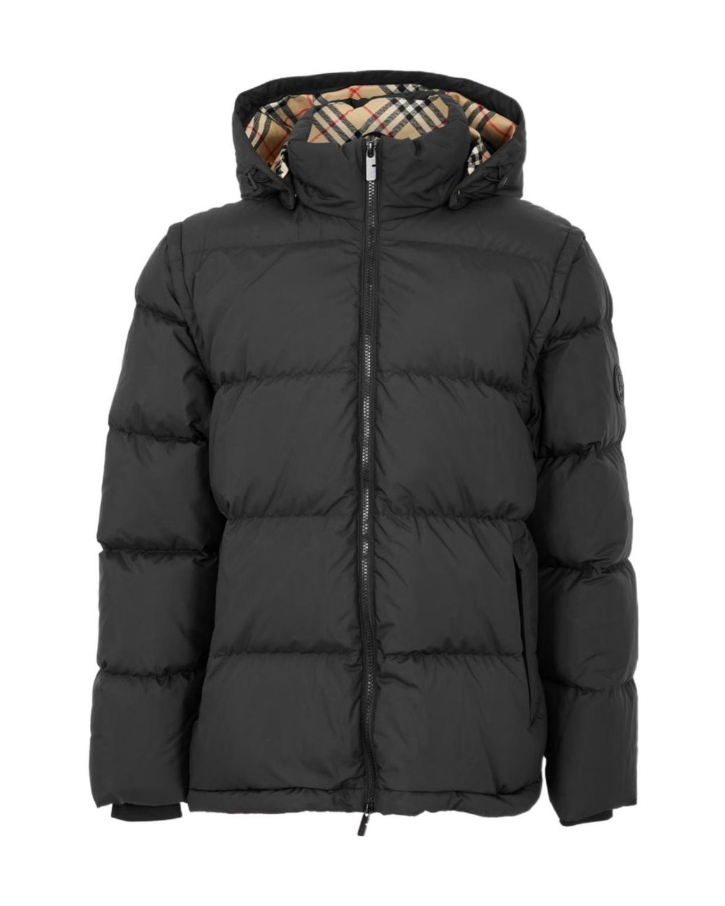 Burberry Black Burb Bideford Medium Puffer Jacket for men