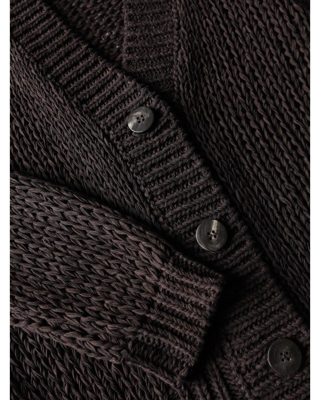 Roberto Collina Black Button-Fastening Cardigan