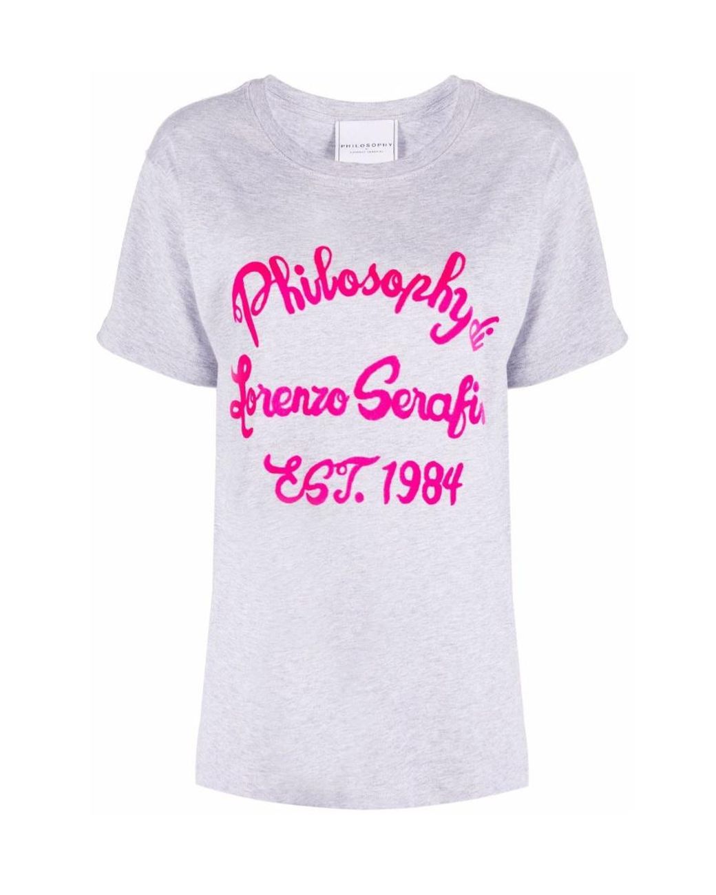 Philosophy Di Lorenzo Serafini White Logo Printed T-Shirt