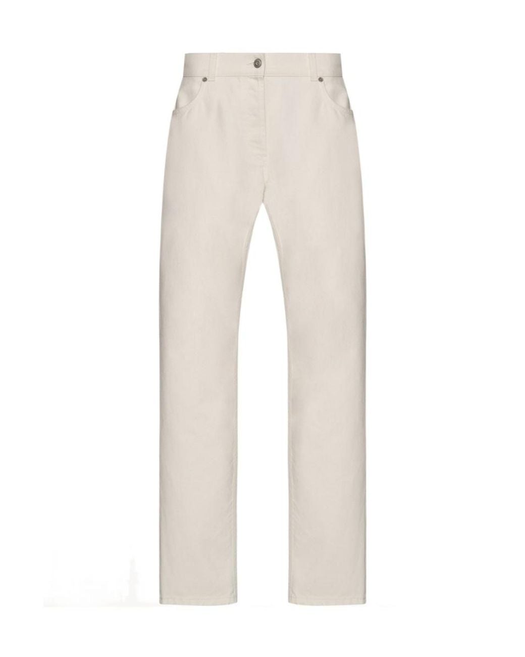 The Row White Straight-Leg Jeans