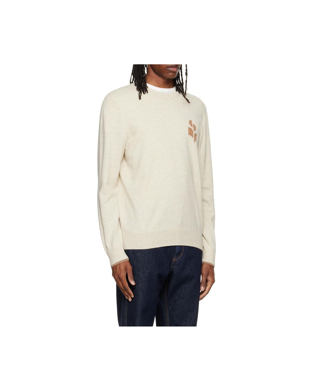 Isabel Marant White Antea Sweater for men