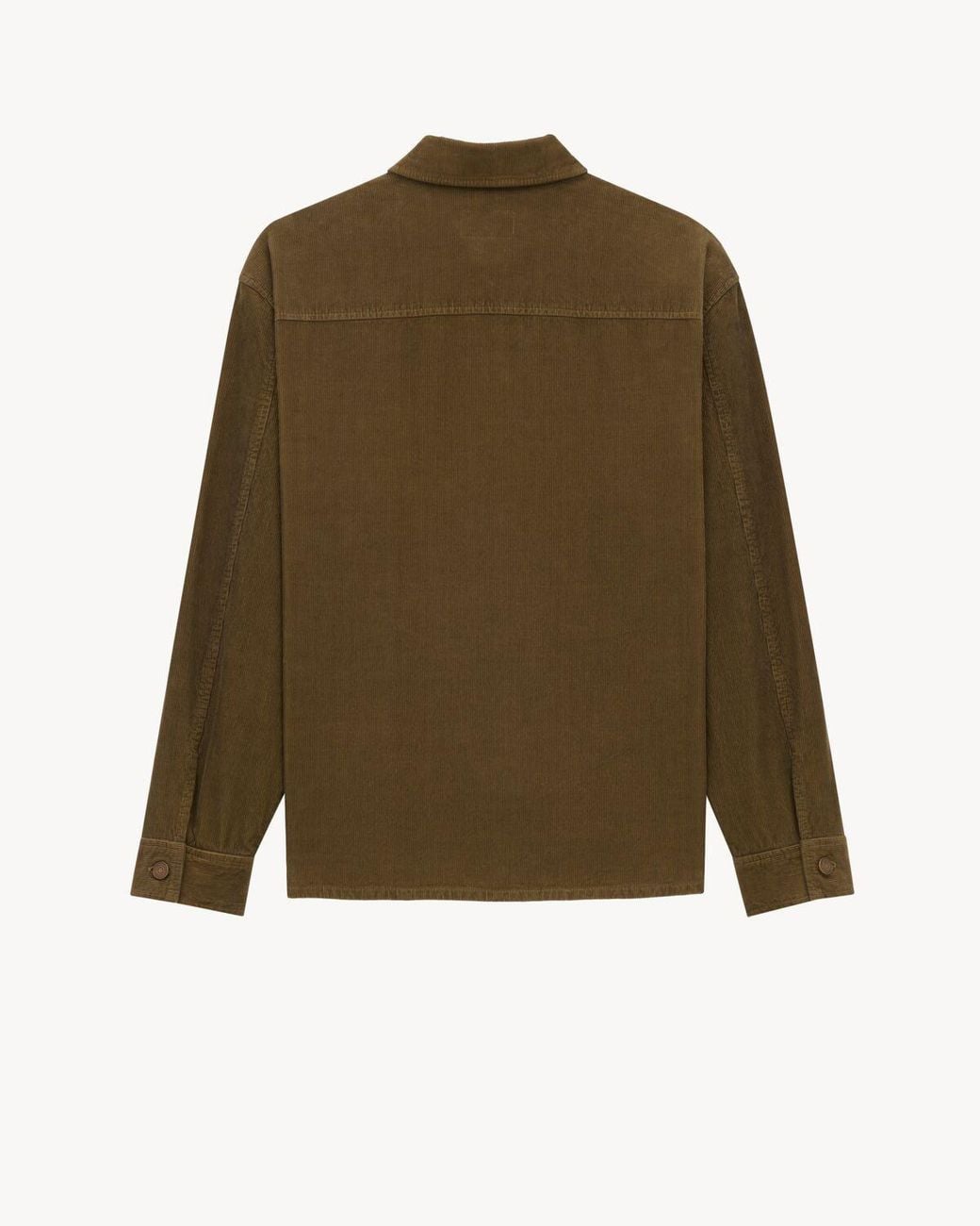 Saint Laurent Green Corduroy Overshirt for men