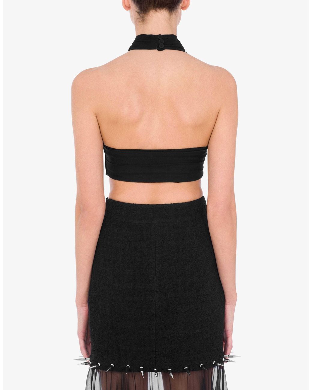 Moschino Black Sleeveless Tops