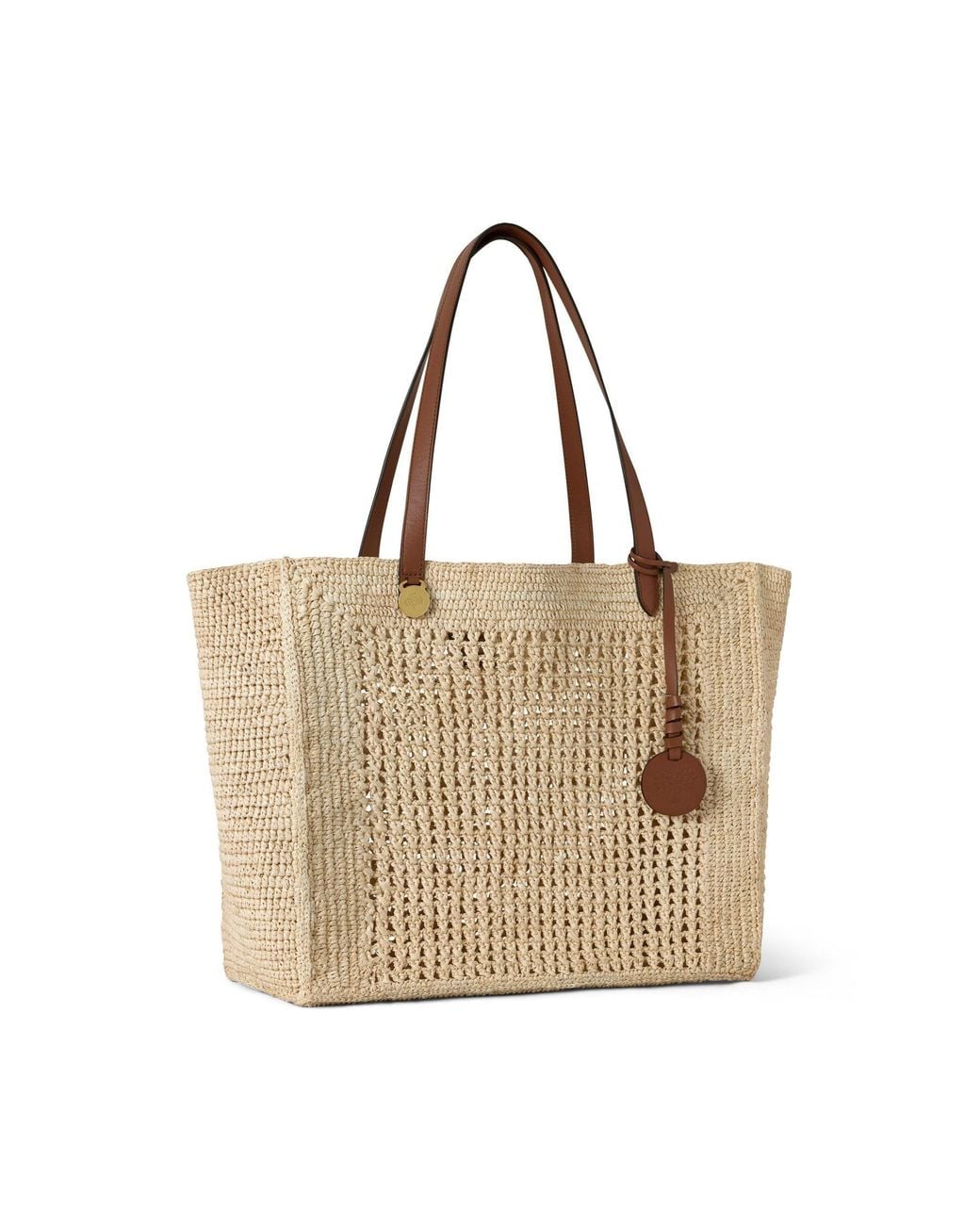 Mulberry Natural Crochet Tote Raffia