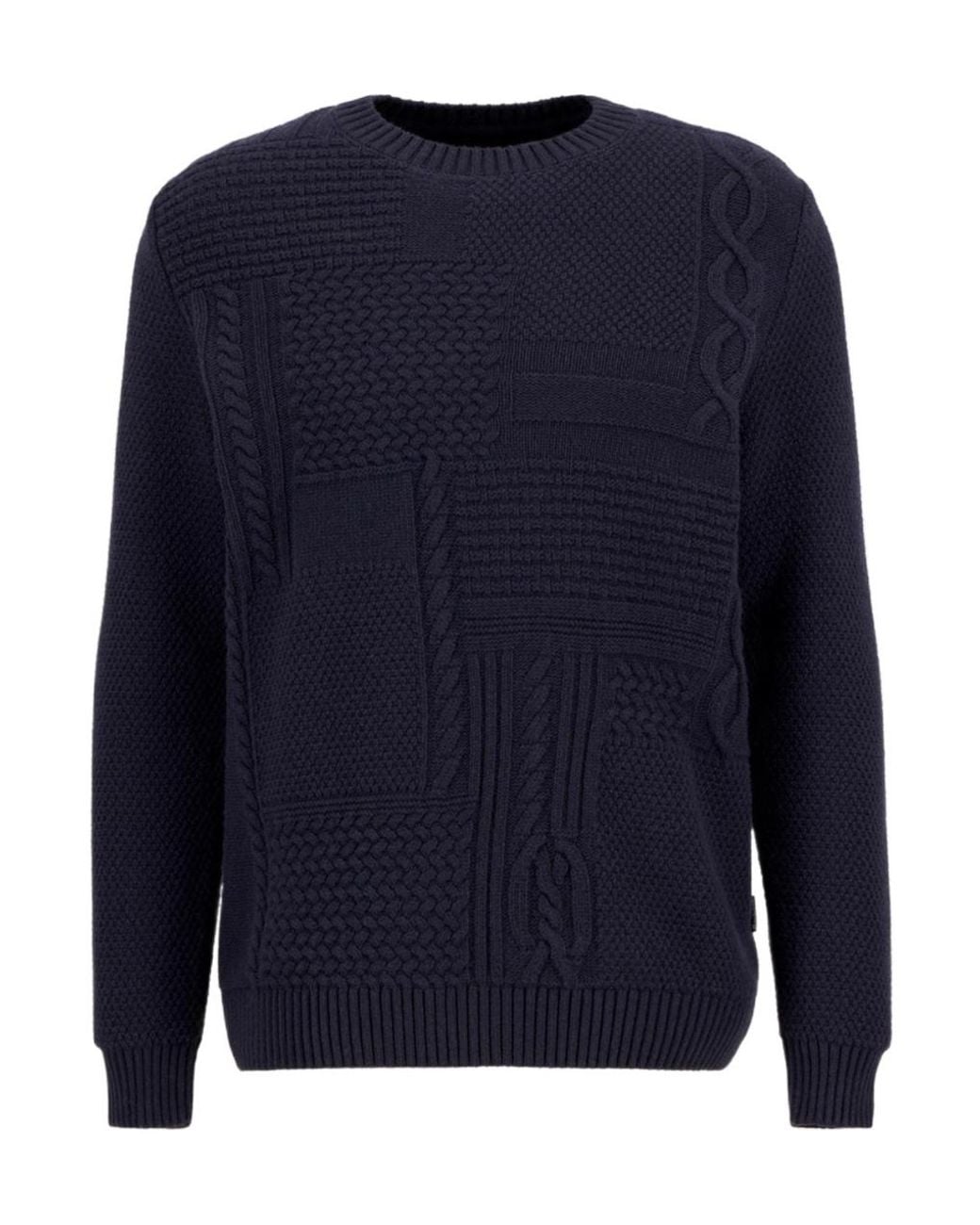 Barbour Blue Crew Neck Sweater for men