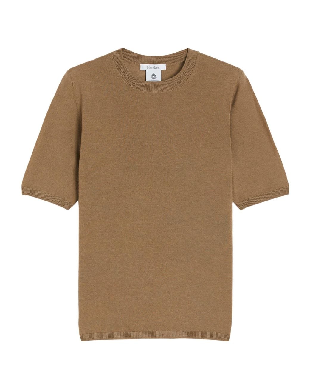 Max Mara Natural Gerico Short-Sleeved Knitted Jumper