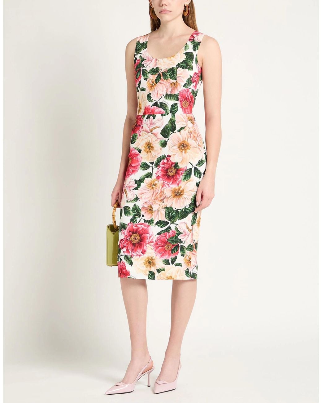 Dolce & Gabbana Red Midi Dresses