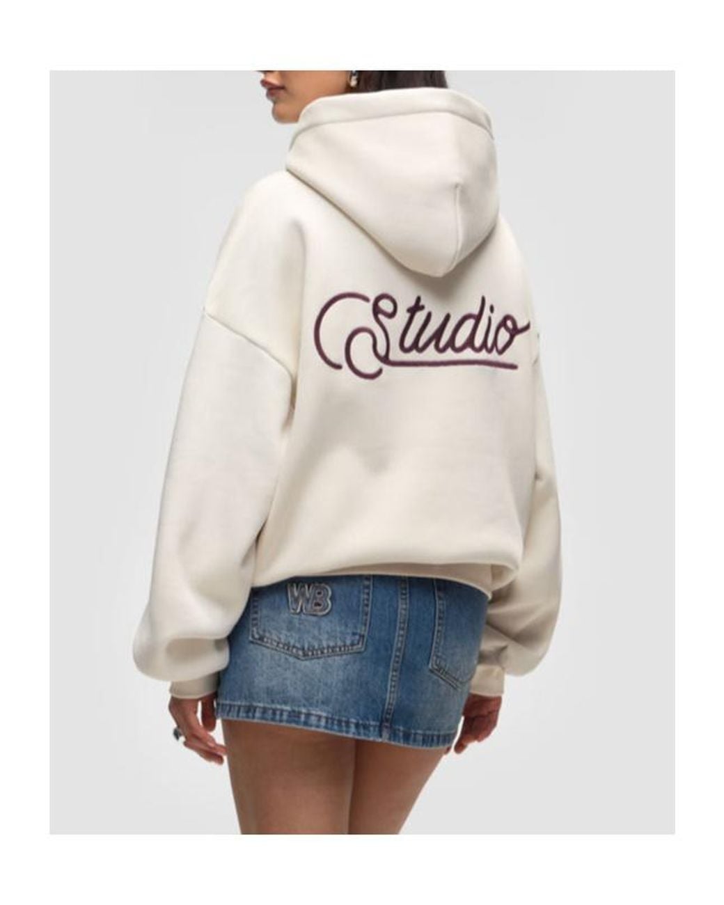 WRSTBHVR Blue Logo-Embroidered Hoodie for men