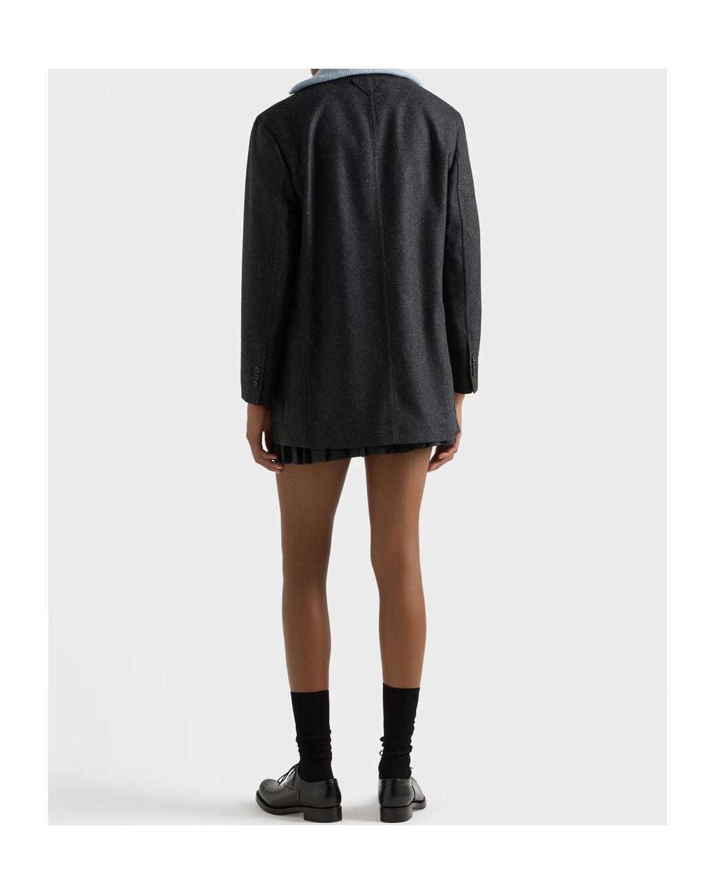 Prada Black Re-Wool Single-Breasted Jacket