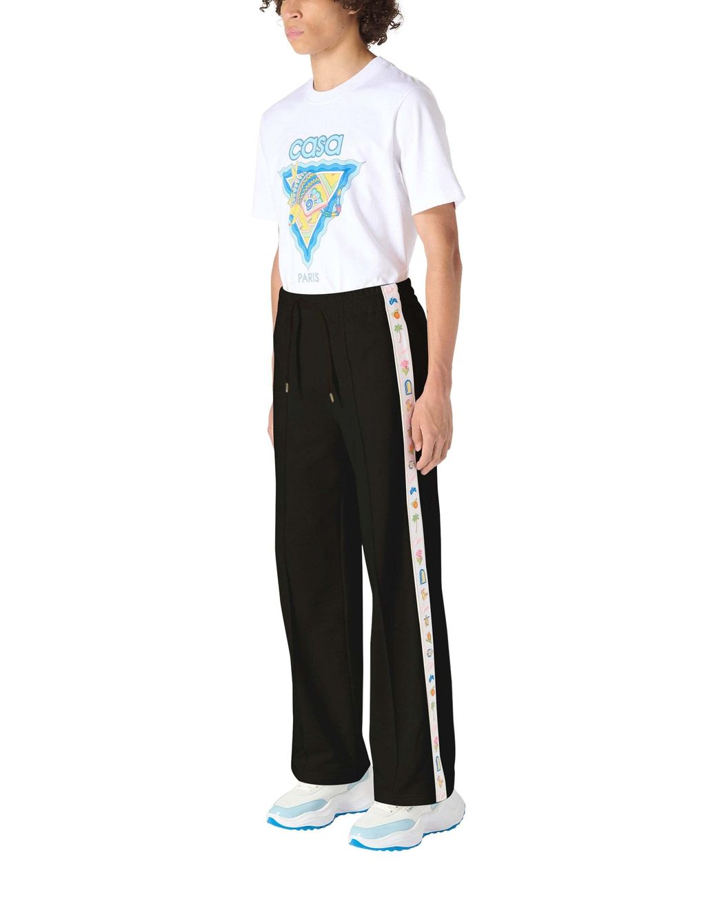 Casablanca Black Logo Casual Pants for men