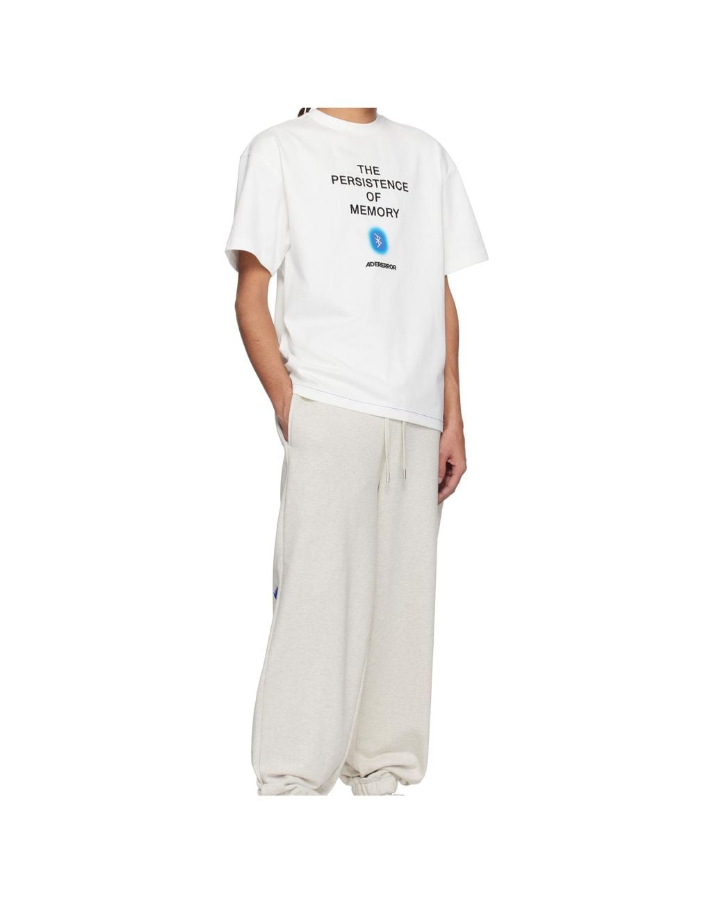 Adererror White Short-Sleeved T-Shirt for men