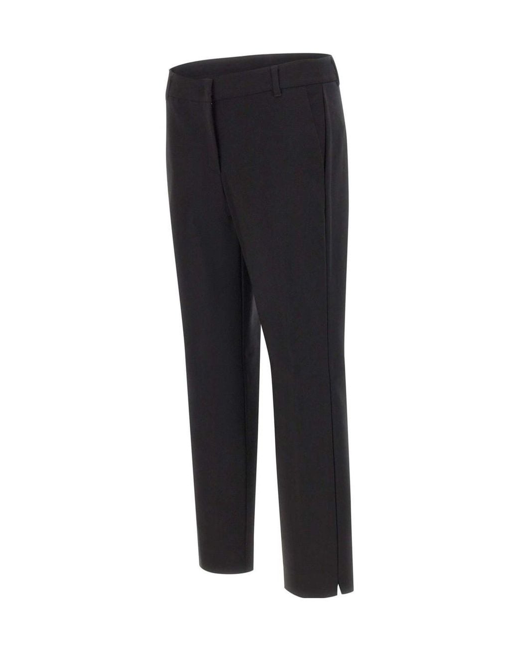 Marella Black Tailored Straight-Leg Pants