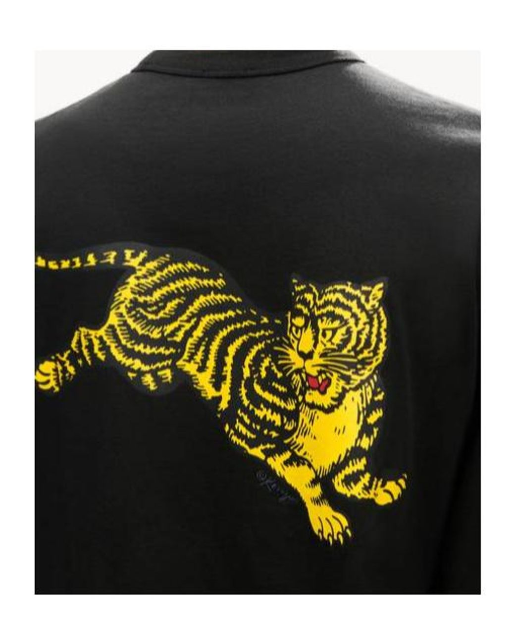 KENZO Black Jumping Tiger' Long Sleeves T-Shirt for men