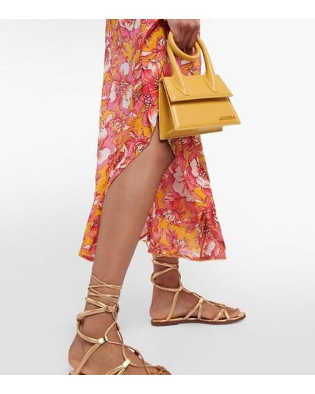 Poupette Red Andrea Floral Kaftan