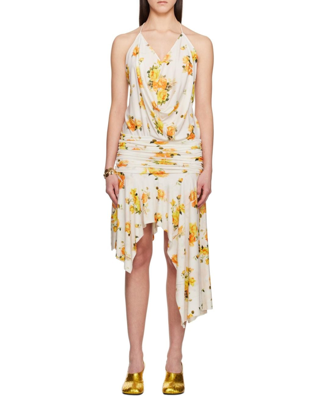 Acne Metallic Patterned Dress