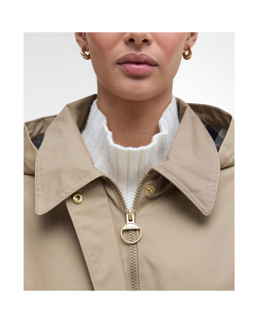 Barbour Natural Fallyn Showerproof Rain Anorak