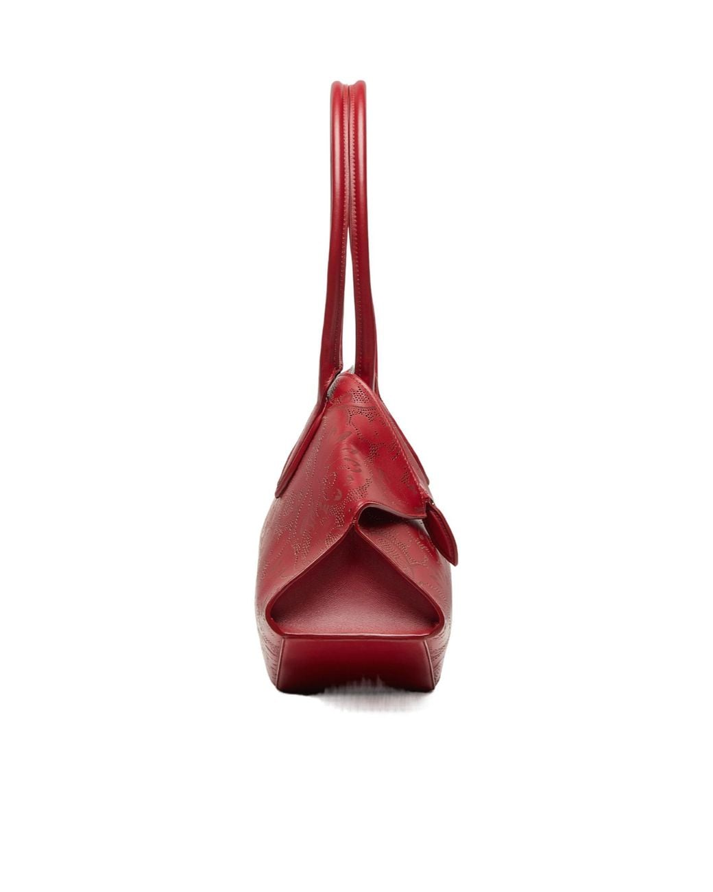 McQueen Red Manta Perforated Tote Bag