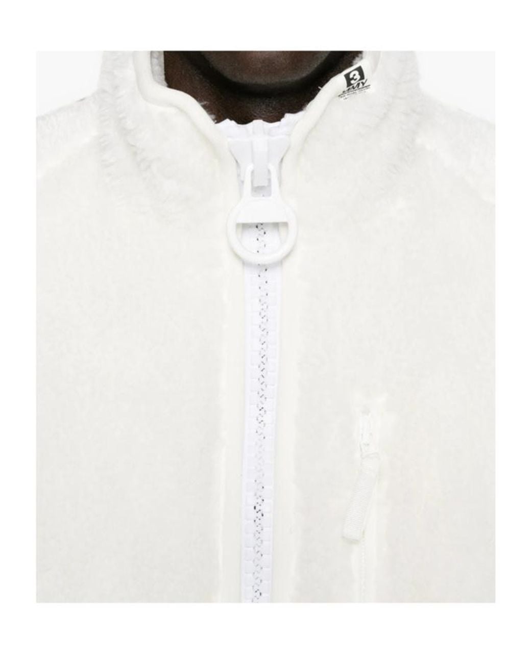 Maison Mihara Yasuhiro White Wide Back Boa Jacket for men