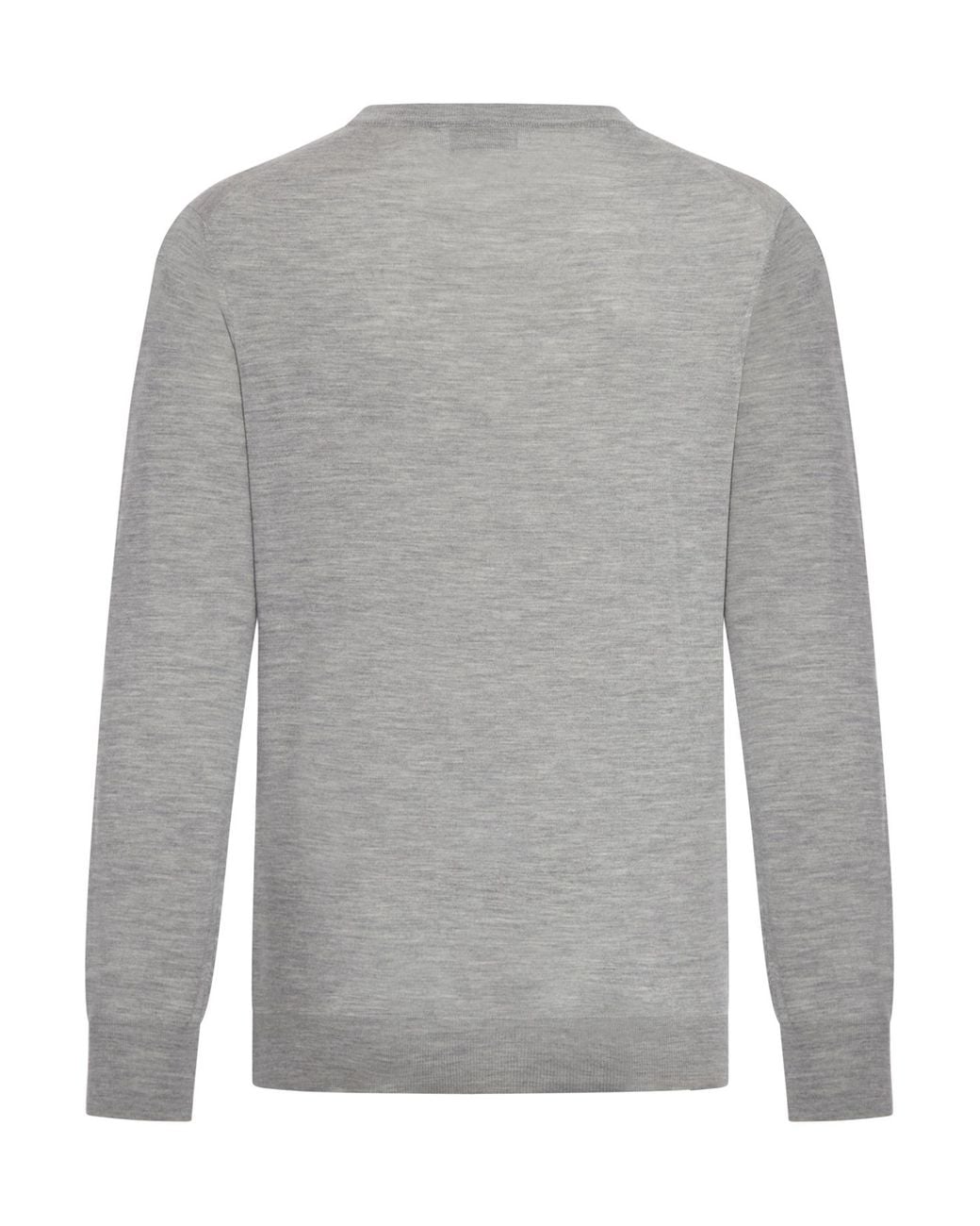 Brunello Cucinelli Gray Crewneck Knitted Jumper for men
