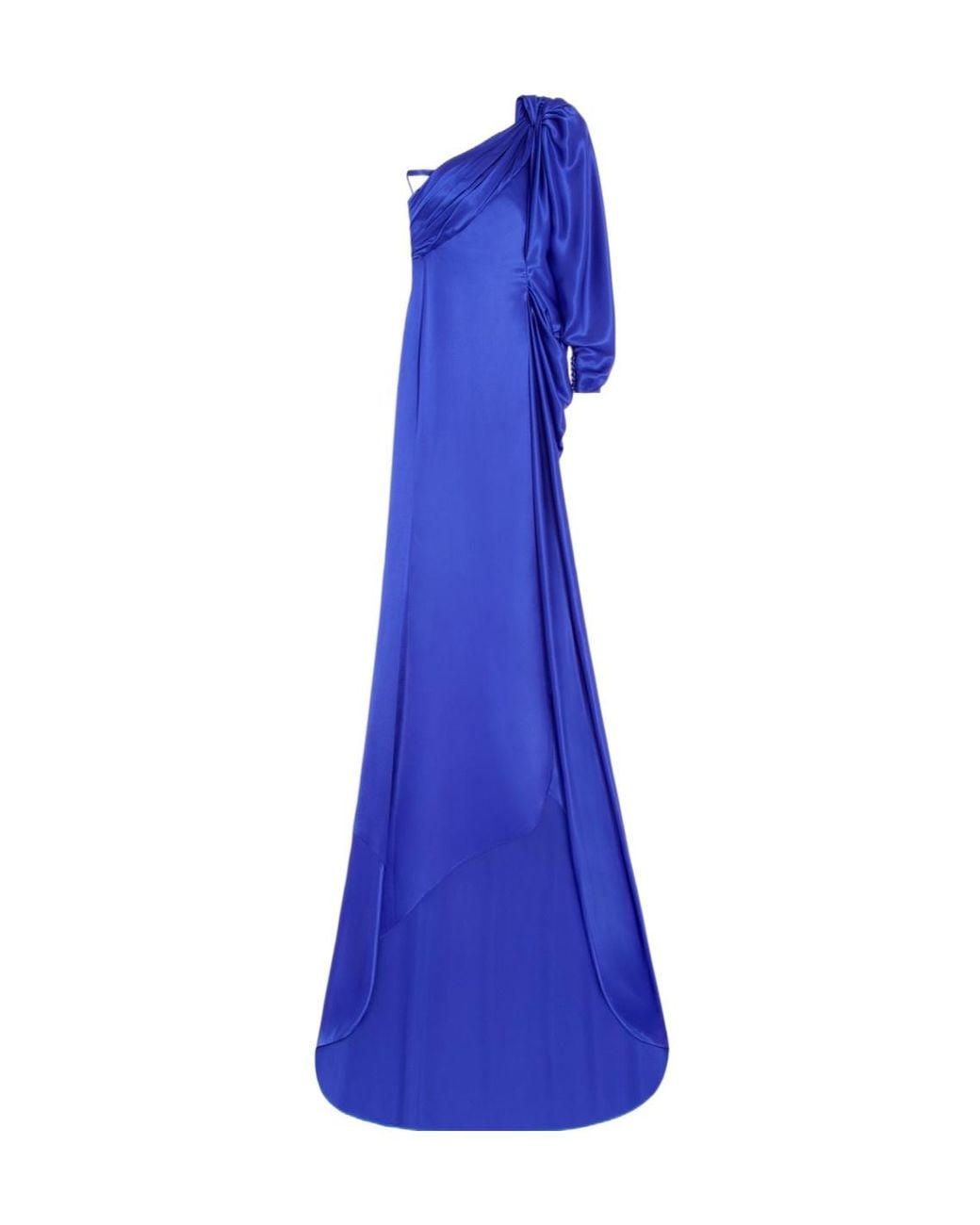 Valentino Blue Crepe Satin Gown