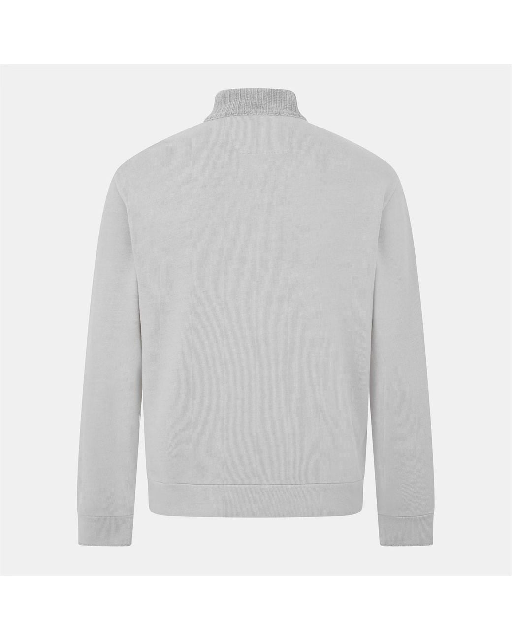 C P Company Gray Polo Collar Sweatshirt for men