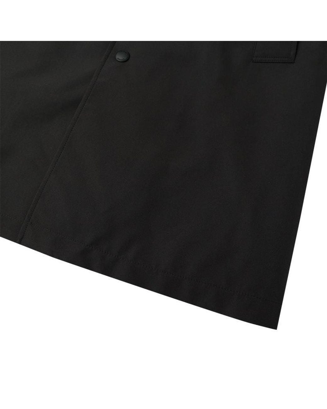 Burberry Black Long-Sleeved Hooded Coat