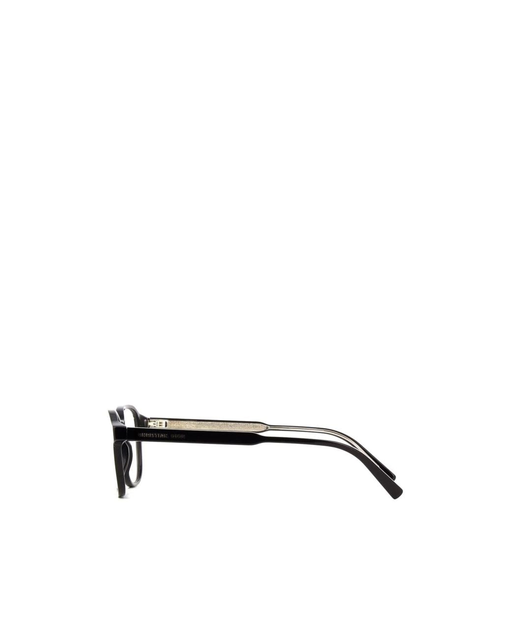 Dior White Eyewear Square Frame Glasses for men