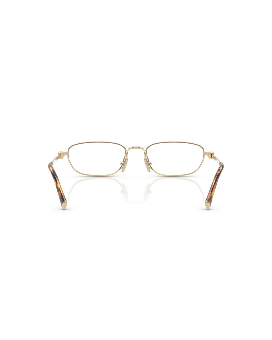 Miu Miu Natural Eyewear Oval Frame Glasses