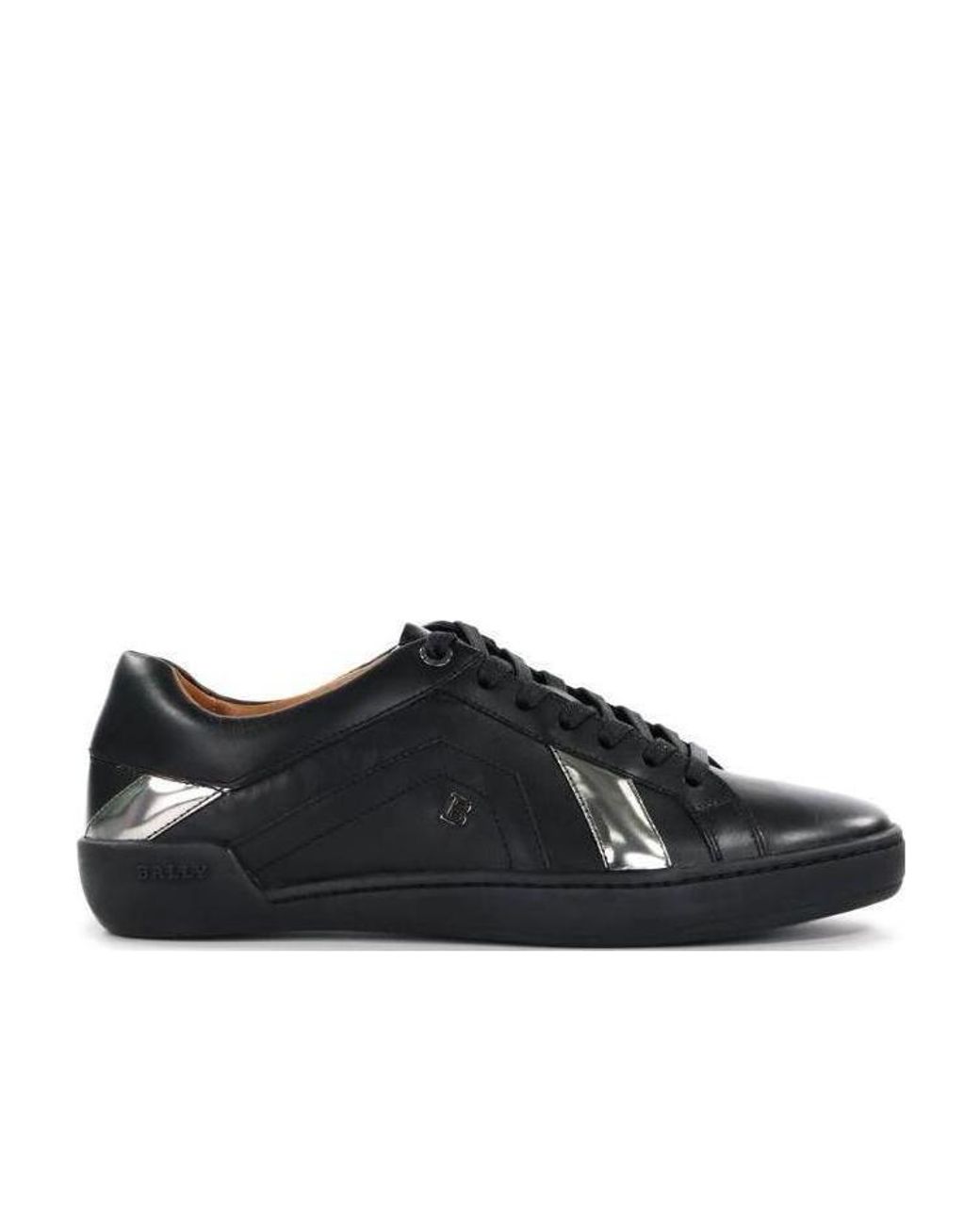 Bally Black Logo Casual Sneakers for men