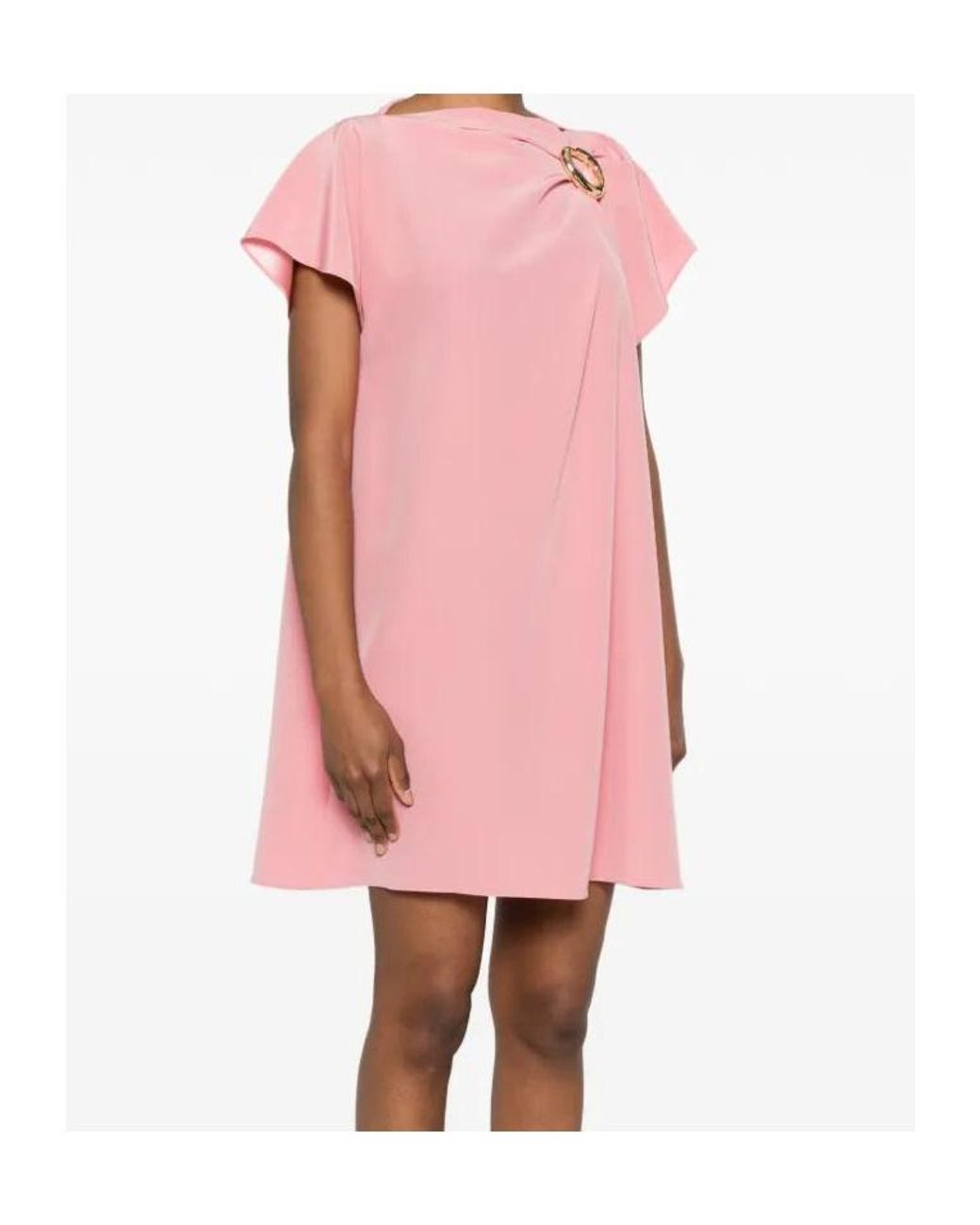 Joseph Pink Anika Ring-Detail Mini Dress