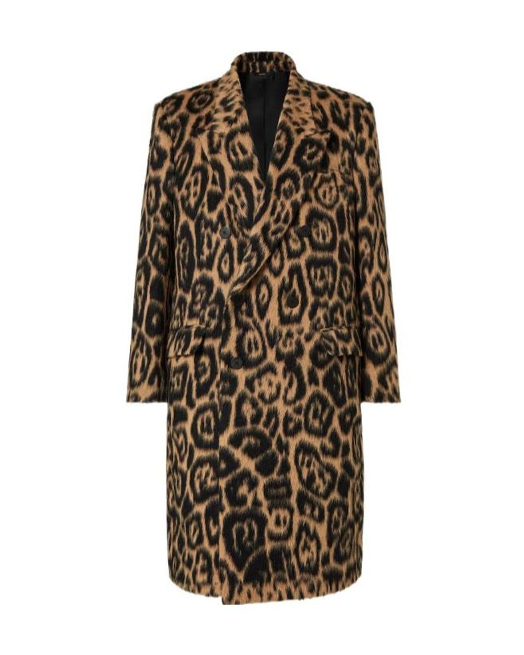 Fendi Multicolor Animal Printed Double Breasted Coat for men
